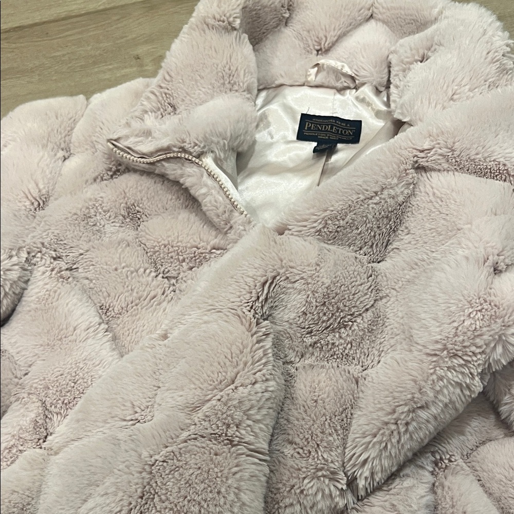 Pendleton Blush Faux Fur Jacket